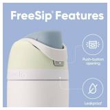 Owala FreeSip Insulated Stainless Steel Water Bottle with Straw for Sports, Travel, and School BPA-Free Sports Water Bottle, 24 oz, Iced Breeze Owala FreeSip Insulated Stainless Steel Water Bottle with Straw for Sports, Travel, and School BPA-Free Sports Water Bottle, 24 oz, Iced Breeze