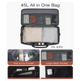 CLOKARS Travel Duffle Bag, Wide Open Large Weekender Bag for Women with Shoe Compartment, Carry on Overnight Bags with Toiletry Bag, Hospital Bag for Women Labor Delivery with Wet Pocket (Black) CLOKARS Travel Duffle Bag, Wide Open Large Weekender Bag for Women with Shoe Compartment, Carry on Overnight Bags with Toiletry Bag, Hospital Bag for Women Labor Delivery with Wet Pocket (Black)