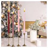 10 inch Gradient Taper Candles,Set of 4 Tapered Candle, Tall Candlesticks,Conical Stick Candles,Smokeless,Home Dinner, Party, Wedding, Halloween, Christmas (Pink Series, 10inch) ONE CRACKED 10 inch Gradient Taper Candles,Set of 4 Tapered Candle, Tall Candlesticks,Conical Stick Candles,Smokeless,Home Dinner, Party, Wedding, Halloween, Christmas (Pink Series, 10inch) ONE CRACKED