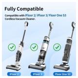 keluke Roller Brush Replacement Compatible with Tineco iFloor 3,Floor One S3, iFloor 2 Cordless Vacuum Cleaner, Replacement Parts Include 2 Brush Rollers keluke Roller Brush Replacement Compatible with Tineco iFloor 3,Floor One S3, iFloor 2 Cordless Vacuum Cleaner, Replacement Parts Include 2 Brush Rollers