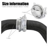 5Pack 1 inch NM Cable Clamp Type Connectors for Metallic Conduit Protect Cables Silver-Zinc 5Pack 1 inch NM Cable Clamp Type Connectors for Metallic Conduit Protect Cables Silver-Zinc