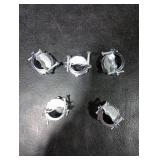 5Pack 1 inch NM Cable Clamp Type Connectors for Metallic Conduit Protect Cables Silver-Zinc 5Pack 1 inch NM Cable Clamp Type Connectors for Metallic Conduit Protect Cables Silver-Zinc
