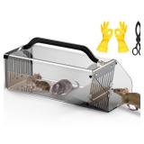 2026 Upgraded Humane Mouse Traps Indoor for Home, Large No-Kill Live Rat Traps for Outdoor Use, Catch and Release Rodent Trap for Mice, Rats, Chipmunks, Friendly to Pet & Kid 2026 Upgraded Humane Mouse Traps Indoor for Home, Large No-Kill Live Rat Traps for Outdoor Use, Catch and Release Rodent Trap for Mice, Rats, Chipmunks, Friendly to Pet & Kid