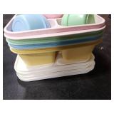 Caperci Original Lunchable Snack Containers for Kids & Adults - 5 Compartments Bento Snack Boxes with 4 Leakproof Small Containers, Wheat Straw, BPA-Free, Set of 4 (Vintage Colors) Caperci Original Lunchable Snack Containers for Kids & Adults - 5 Compartments Bento Snack Boxes with 4 Leakproof Small Containers, Wheat Straw, BPA-Free, Set of 4 (Vintage Colors)