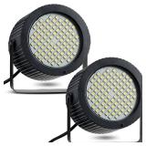 Funtery 2 Pcs Bright Halloween Strobe Light 88 LEDs Flash Party Lighting Sound and Speed Modes Flashing Stage Lights for Christmas Birthday Party Room Dance DJ Bar Karaoke Show Wedding(White) Funtery 2 Pcs Bright Halloween Strobe Light 88 LEDs Flash Party Lighting Sound and Speed Modes Flashing Stage Lights for Christmas Birthday Party Room Dance DJ Bar Karaoke Show Wedding(White)