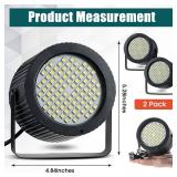 Funtery 2 Pcs Bright Halloween Strobe Light 88 LEDs Flash Party Lighting Sound and Speed Modes Flashing Stage Lights for Christmas Birthday Party Room Dance DJ Bar Karaoke Show Wedding(White) Funtery 2 Pcs Bright Halloween Strobe Light 88 LEDs Flash Party Lighting Sound and Speed Modes Flashing Stage Lights for Christmas Birthday Party Room Dance DJ Bar Karaoke Show Wedding(White)