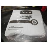 Depend Guards Incontinence Pads for Men, Maximum Absorbency, 104 Count (2 Packs of 52), Packaging May Vary Depend Guards Incontinence Pads for Men, Maximum Absorbency, 104 Count (2 Packs of 52), Packaging May Vary