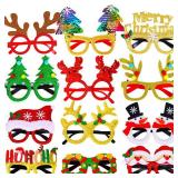 Max Fun 12Pcs Christmas Glasses Glitter Holiday Party Glasses Frames Christmas Decoration Accessories Costume Eyeglasses for Christmas Parties Holiday Favors (One Size Fits All) Max Fun 12Pcs Christmas Glasses Glitter Holiday Party Glasses Frames Christmas Decoration Accessories Costume Eyeglasses for Christmas Parties Holiday Favors (One Size Fits All)