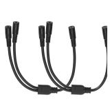 MECCANIXITY 2 Pcs DC Cable Splitter, 12.6 10A 1 DC5521 Female to 2 DC5521 Female Splitter Adapter Cable, 1 to 2 Splitter Cord for CCTV Cameras, DVR, Power Supply MECCANIXITY 2 Pcs DC Cable Splitter, 12.6 10A 1 DC5521 Female to 2 DC5521 Female Splitter Adapter Cable, 1 to 2 Splitter Cord for CCTV Cameras, DVR, Power Supply