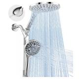 MakeFit Dual Handheld Shower Head Combo, 2-in-1 Rain Shower Heads System 8 Inch Rainfall Shower Head and 10 Modes High Pressure Hand Held Showerhead with Built-in Power Wash MakeFit Dual Handheld Shower Head Combo, 2-in-1 Rain Shower Heads System 8 Inch Rainfall Shower Head and 10 Modes High Pressure Hand Held Showerhead with Built-in Power Wash