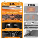 Portable USB Heated Blanket, 59 x 33.5 Soft & Comfortable Heated Blanket Shawl for Indoor Outdoor Cordless Fast Heating with 3 Heat Levels Portable USB Heated Blanket, 59 x 33.5 Soft & Comfortable Heated Blanket Shawl for Indoor Outdoor Cordless Fast Heating with 3 Heat Levels