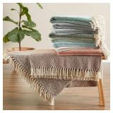 DII Diamond Throw Collection Cotton Woven, 50x60, Gray DII Diamond Throw Collection Cotton Woven, 50x60, Gray