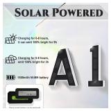 ISUNMEA 9 Inch Solar Lighted House Numbers for Outside, Light Up Waterproof LED Address Numbers Signs for Houses, Large Personalized Illuminated Exterior Modern House Numbers Light (5-Black, 9IN) ISUNMEA 9 Inch Solar Lighted House Numbers for Outside, Light Up Waterproof LED Address Numbers Signs for Houses, Large Personalized Illuminated Exterior Modern House Numbers Light (5-Black, 9IN)