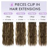 Sofeiyan Honey Blonde Mixed Light Brown Hair Extensions 16 inch Clip in Highlighted Hair Extensions 2PCS Synthetic Fake Hair Soft Natural Hairpiece 140g Curly Thick Hair Extension for Women Sofeiyan Honey Blonde Mixed Light Brown Hair Extensions 16 inch Clip in Highlighted Hair Extensions 2PCS Synthetic Fake Hair Soft Natural Hairpiece 140g Curly Thick Hair Extension for Women