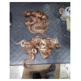 Sofeiyan Honey Blonde Mixed Light Brown Hair Extensions 16 inch Clip in Highlighted Hair Extensions 2PCS Synthetic Fake Hair Soft Natural Hairpiece 140g Curly Thick Hair Extension for Women Sofeiyan Honey Blonde Mixed Light Brown Hair Extensions 16 inch Clip in Highlighted Hair Extensions 2PCS Synthetic Fake Hair Soft Natural Hairpiece 140g Curly Thick Hair Extension for Women