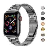 MioHHR Solid Stainless Steel Band Compatible with Apple Watch 45mm, Metal Strap with Soft TPU Case for iWatch Series 9 8 7 45mm Women and Men, Space Gray MioHHR Solid Stainless Steel Band Compatible with Apple Watch 45mm, Metal Strap with Soft TPU Case for iWatch Series 9 8 7 45mm Women and Men, Space Gray