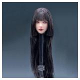 SOUFORCE 1/6 Scale Female Planted Hair Head Sculpt Straight Bang Short Straight Hair and Long Hair Head for 12inch Phicen, TBLeague Action Figure SOUFORCE 1/6 Scale Female Planted Hair Head Sculpt Straight Bang Short Straight Hair and Long Hair Head for 12inch Phicen, TBLeague Action Figure