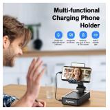 Joymate Gifts for Men Women, Phone Stand with Bluetooth Speaker and Charging Function 360° Rotable Angle Adjustable Cell Phone Holder with HD Stereo Sound Fits All Phones,Tablet (Black) Joymate Gifts for Men Women, Phone Stand with Bluetooth Speaker and Charging Function 360° Rotable Angle Adjustable Cell Phone Holder with HD Stereo Sound Fits All Phones,Tablet (Black)