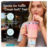 Soledea 40 oz Straight Metal Straws for 40 oz Stanley Tumbler, 6Pcs Stainless Steel Reusable Drinking Metal Straw with Colourful Silicone Tips,Straw for Glass Cups, BPA FREE Soledea 40 oz Straight Metal Straws for 40 oz Stanley Tumbler, 6Pcs Stainless Steel Reusable Drinking Metal Straw with Colourful Silicone Tips,Straw for Glass Cups, BPA FREE