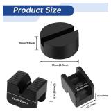 8 Pcs 2 Types Jack Stand Pads Adapter Universal Slotted Frame Rail Pinch Welds Protector Rubber Jack Pad for Jack Stand Accessories 8 Pcs 2 Types Jack Stand Pads Adapter Universal Slotted Frame Rail Pinch Welds Protector Rubber Jack Pad for Jack Stand Accessories