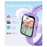 BIGGERFIVE Smart Watch for Kids with Dual Cameras, 30 Puzzle Games, Video & Music Player, Audiobooks, Flashlight, Pedometer, Calculator, Educational Toys Birthday Gifts for Girls Ages 4-10 Lilac BIGGERFIVE Smart Watch for Kids with Dual Cameras, 30 Puzzle Games, Video & Music Player, Audiobooks, Flashlight, Pedometer, Calculator, Educational Toys Birthday Gifts for Girls Ages 4-10 Lilac