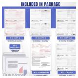 W2 Tax Forms 2025 with Envelopes, 6 Part W2 Kit of Laser Forms for 10 Employees - Compatible with Quickbooks Software & Laser, Inkjet Printers - with 3 W3s, 10 Self Seal Envelopes Included W2 Tax Forms 2025 with Envelopes, 6 Part W2 Kit of Laser Forms for 10 Employees - Compatible with Quickbooks Software & Laser, Inkjet Printers - with 3 W3s, 10 Self Seal Envelopes Included