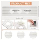 Teenyyou 3 Hole White Faucet Mat for Kitchen Sink 16.1 x 5 Kitchen Faucet Absorbent Mat Diatomite Splash Guard for Sink Quick Drying Stone Drip Catcher for Bathroom Counter Teenyyou 3 Hole White Faucet Mat for Kitchen Sink 16.1 x 5 Kitchen Faucet Absorbent Mat Diatomite Splash Guard for Sink Quick Drying Stone Drip Catcher for Bathroom Counter