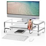 Beimu Acrylic Monitor Stand Riser Acrylic Laptop Stand Clear Computer Stand Laptop Riser with Storage Desk Organizer Accessories for Home and Office Beimu Acrylic Monitor Stand Riser Acrylic Laptop Stand Clear Computer Stand Laptop Riser with Storage Desk Organizer Accessories for Home and Office