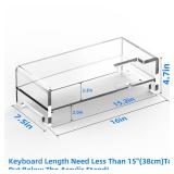 Beimu Acrylic Monitor Stand Riser Acrylic Laptop Stand Clear Computer Stand Laptop Riser with Storage Desk Organizer Accessories for Home and Office Beimu Acrylic Monitor Stand Riser Acrylic Laptop Stand Clear Computer Stand Laptop Riser with Storage Desk Organizer Accessories for Home and Office