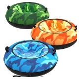 Toffos 37 x3 Snow Tube with Premium Oxford Fabric Cover, Heavy Duty Snow Sled for Adults with Thickened Bottom, 3 Clolorful Inflatable Cold Resistance Sledding Toboggan Winter Outdoor Skiing Fun Toffos 37 x3 Snow Tube with Premium Oxford Fabric Cover, Heavy Duty Snow Sled for Adults with Thickened Bottom, 3 Clolorful Inflatable Cold Resistance Sledding Toboggan Winter Outdoor Skiing Fun