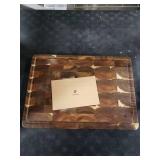 End Grain Cutting Board for Kitchen with Non-slip Feet, Acacia Wood Heavy Duty Checkered Cutting Board Upgraded Chopping Board with Juice Groove & Handle Large Wooden Butcher Block with Gift Box End Grain Cutting Board for Kitchen with Non-slip Feet, Acacia Wood Heavy Duty Checkered Cutting Board Upgraded Chopping Board with Juice Groove & Handle Large Wooden Butcher Block with Gift Box