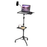 Garvee Projector Tripod Stand with Wheels, Laptop Tripod Projector Stand with 2 Shelves Mouse Tray Phone Holder, Adjustable Height 23 to 49 Inch Tripod, Portable Tripod Stand Office Home Garvee Projector Tripod Stand with Wheels, Laptop Tripod Projector Stand with 2 Shelves Mouse Tray Phone Holder, Adjustable Height 23 to 49 Inch Tripod, Portable Tripod Stand Office Home