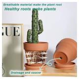 vensovo 6 Inch Terracotta & Clay Pots for Plant with Saucer - 4 Pack Medium Terra Cotta Planter with Drainage Hole, Flowerpot for Indoor Outdoor Plants, Crafts, Wedding Favor vensovo 6 Inch Terracotta & Clay Pots for Plant with Saucer - 4 Pack Medium Terra Cotta Planter with Drainage Hole, Flowerpot for Indoor Outdoor Plants, Crafts, Wedding Favor