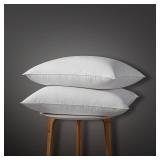 Globon Luxury Down Pillows Queen Size Set of 2 for Side Sleepers, 100% Cotton Shell Hotel Collection Bed Pillow for Sleeping, Firm Down Surrounded Feather Pillow 20 x 30 Globon Luxury Down Pillows Queen Size Set of 2 for Side Sleepers, 100% Cotton Shell Hotel Collection Bed Pillow for Sleeping, Firm Down Surrounded Feather Pillow 20 x 30