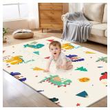 XVISHX Baby Play Mat, 74 x 50 Inch Play Mat Perfect for Use Baby Playpen, Foldable Baby Foam Playmat for Floor, Portable Waterproof Activity PlayMats for Babies, Infants and Toddlers XVISHX Baby Play Mat, 74 x 50 Inch Play Mat Perfect for Use Baby Playpen, Foldable Baby Foam Playmat for Floor, Portable Waterproof Activity PlayMats for Babies, Infants and Toddlers