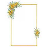 Wokceer Wedding Arch Backdrop Stand 6.6x4 FT Square Wedding Arches for Ceremony Gold Metal Balloon Arch Frame for Wedding Birthday Party Garden Arbor Anniversary Event Christmas Decor Wokceer Wedding Arch Backdrop Stand 6.6x4 FT Square Wedding Arches for Ceremony Gold Metal Balloon Arch Frame for Wedding Birthday Party Garden Arbor Anniversary Event Christmas Decor