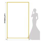 Wokceer Wedding Arch Backdrop Stand 6.6x4 FT Square Wedding Arches for Ceremony Gold Metal Balloon Arch Frame for Wedding Birthday Party Garden Arbor Anniversary Event Christmas Decor Wokceer Wedding Arch Backdrop Stand 6.6x4 FT Square Wedding Arches for Ceremony Gold Metal Balloon Arch Frame for Wedding Birthday Party Garden Arbor Anniversary Event Christmas Decor