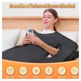 Cransidium Infrared Sauna Blanket for Home: Portable Design Full Body Detox Therapy with Deep Heat Relaxation - Far Infrared Heating Adjustable 86-176 & 20-60 Min Timer 71 x 31.5Inch Cransidium Infrared Sauna Blanket for Home: Portable Design Full Body Detox Therapy with Deep Heat Relaxation - Far Infrared Heating Adjustable 86-176 & 20-60 Min Timer 71 x 31.5Inch