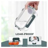 KOMUEE 10 Packs 22 oz Glass Meal Prep Containers, Glass Food Storage Containers with Lids, Airtight Lunch Boxes BPA Free, Microwave and Freezer Safe KOMUEE 10 Packs 22 oz Glass Meal Prep Containers, Glass Food Storage Containers with Lids, Airtight Lunch Boxes BPA Free, Microwave and Freezer Safe