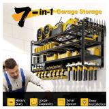 POKIPO 49 W Large Power Tool Organizer Wall Mount, 4 Layer Heavy Duty Loads 800 lbs, Tool Rack Holds 12 Cordless Drills, Large Capacity Battery Holder for Garage Storage, Christmas Gift for Men POKIPO 49 W Large Power Tool Organizer Wall Mount, 4 Layer Heavy Duty Loads 800 lbs, Tool Rack Holds 12 Cordless Drills, Large Capacity Battery Holder for Garage Storage, Christmas Gift for Men