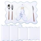 Cotton Linen Placemats & Napkins Set (4)