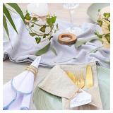 Cotton Linen Placemats & Napkins Set (4)