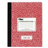 4 PACK TOPS Composition Book, Hard Cover, White