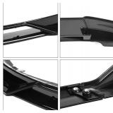Front Bumper Lip Spoiler for Tesla Model 3 2024 2023 4-Piece Sporty Design Black
