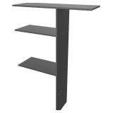 KINYING Metal Laminate Shelving Kit for Kinying Vertical Storage Cabinet, with Screw and Nuts, 68â x 46â x 15â(Color: Black) - Retail: $120