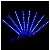 NEW Meteor Shower Led Lights 8 Tubes Waterproof. Total 10 ft