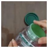 Salad Jar with Side Opening Leakproof Dressing Layer Portable Lunch