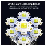 NEW Flash Light LED w/Battery Indicator 100,000 Lm Rechargable Flashlight