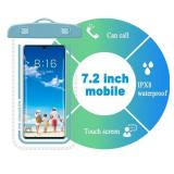 2 PACK BLACK Waterproof Phone bag android or iphone float fishing trip. Dry pouch for phone.