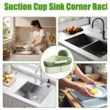 NEW Kitchen Sink Corner Suction Storage and Drainer Basket